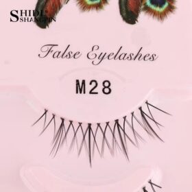 Manga Lashes M28 Korean Natural short Full Strip Lashes Clear Band Soft Eyelashes Extension
